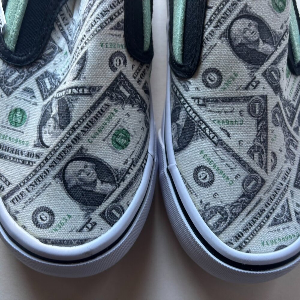 NEW Airwalk Boys Dollar Bill Sli-On Sneakers - Shoe Size 5.0 - Picture 7 of 12